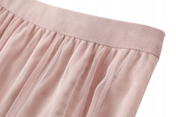 ELEGANCKA DAMSKA SPÓDNICA PLISOWANA Z SIATKI