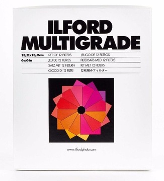 Ilford Filtry multigrade powiększalnikowe 15,2X15,2cm 12 szt.