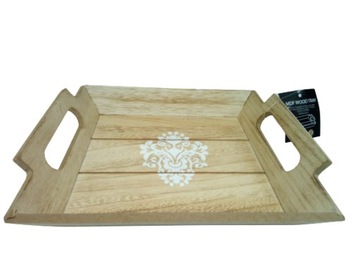 ДЕКОРАТИВНЫЙ ПОДНОС с ручками МДФ 23 x 20см цветок S