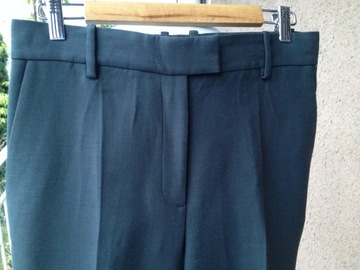 COS - minimalizm ŚWIETNE spodnie-WEŁNA - 38 (M) -