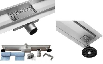 СЛИВ SWISS MEYER ЛИНЕЙНЫЙ 70 СМ 2В1 ПОД ПЛИТКУ