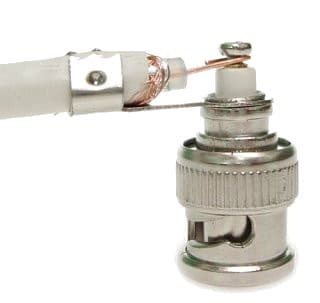 Угловой разъем BNC с защитой от натяжения