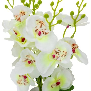 3 искусственных орхидеи в горшке МИКС - Розовый Белый Фиолетовый Набор цветов