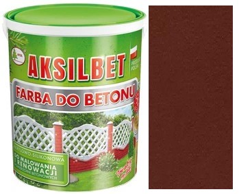 AKSILBET FARBA DO BETONU OGRODZ 2,5L WIŚNIA CIEMNA
