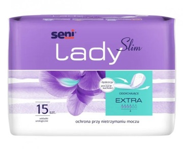 SENI LADY SLIM EXTRA Wkładki urologiczne 15szt.