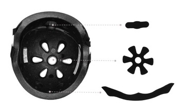 MOMI MIMI ДЕТСКИЙ ЗАЩИТНЫЙ ВЕЛОСИПЕДНЫЙ ШЛЕМ, МАТТОВЫЙ ЧЕРНЫЙ