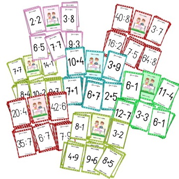 WOJNA matematyczna * gra w karty * DO WYBORU