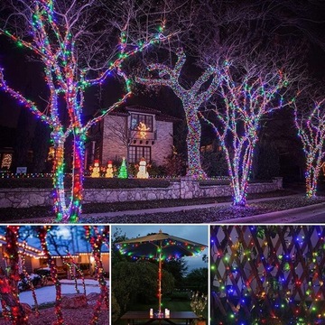 Солнечные ЛАМПЫ Уличный декоративный сад 5 МЕТРОВ 50 LED Балкон
