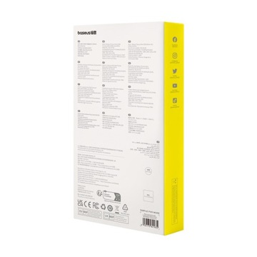 КОРПУС ДЛЯ ТВЕРДИТЕЛЬНОГО НАКОПИТЕЛЯ BASEUS M.2 NVMe/M.2 SATA 10 Гбит/с ДЛЯ HD USB C