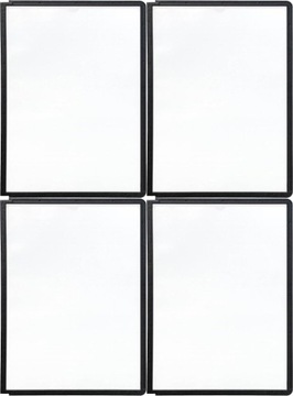 Panel informacyjny ramka A4 czarny Durable x 4