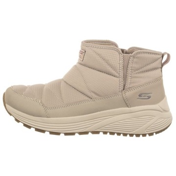 Buty Botki Zimowe Skechers Bobs Sparrow 2.0 Beżowe