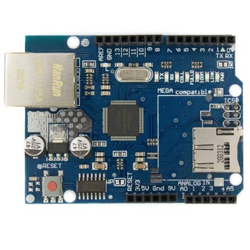 Шилд с сетевым модулем W5100 Ethernet со слотом SD