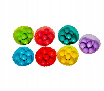 UKŁADANKA DREWNIANA MOZAIKA KOLOROWE KULKI SZCZYPCE PREZENT DLA 4 5 6 LATKA