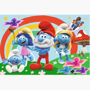 Puzzle 24 elementów Maxi Smerfy Smerfny dzień 14374 Trefl