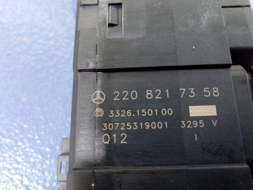MERCEDES S W220 FACELIFT PANEL PŘEPÍNAČE 2208217358