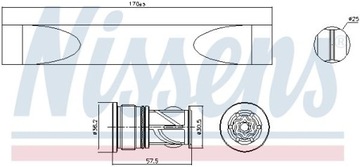 SUŠIČ KLIMATIZACE 95620 NISSENS CITROEN