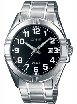 ZEGAREK MĘSKI CASIO MTP-1308D-1B + BOX +GRAWER