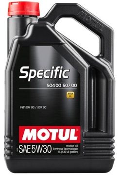 OLEJ SILNIKOWY MOTUL SPECIFIC 5W30 5L VW 504/507