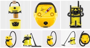 БЕЗРЕШЕННЫЙ ПЫЛЕСОС KARCHER WD 3 НОВАЯ МОДЕЛЬ 1400ВТ 17л ДЛЯ ГАРАЖА