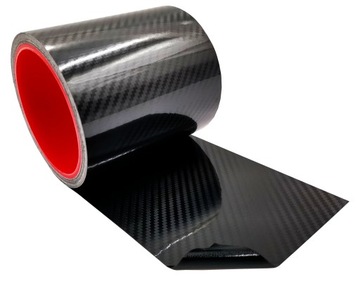 КФ | 5D ЧЕРНАЯ УГЛЕРОДНАЯ ЛЕНТА 10x500см ОБОРОТЫ РЕМНИ КОКПИТА + РАКЛА