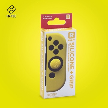 ЧЕХОЛ ДЛЯ JOYCON ПРАВЫЙ ЖЕЛТЫЙ +РУЧКА