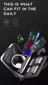 Antykradzieżowy PLECAK biznesowy BANGE na LAPTOPA