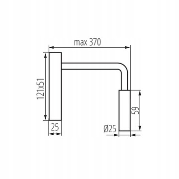 светильник настенный светильник LED WALL LAMP FLEXIBLE TONIL II LED B 3.3W IP20