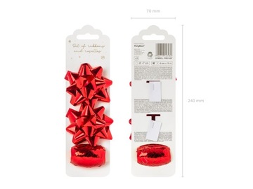 НАБОР ЛЕНТА И ДВЕ ЗВЕЗДЫ, СЕРЕБРЯНЫЙ МЕТАЛЛ