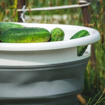 БОЛЬШАЯ СИЛИКОНОВАЯ СКЛАДНАЯ ЧАША СКЛАДНАЯ КОРЗИНА ДЛЯ БЕЛЬЯ 25 Л ВАННА