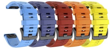 РЕМЕШОК СИЛИКОНОВЫЙ ДЛЯ GARMIN FENIX 7X 6X PRO 5X PLUS 3 ЧАСА, БЕЛЫЙ