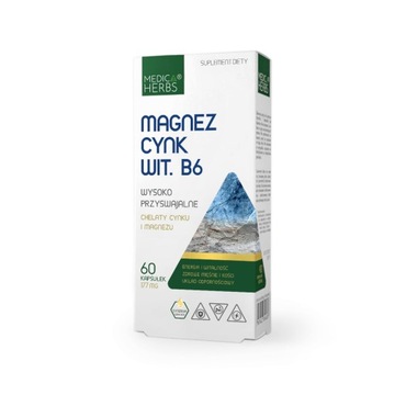 Medica Herbs Магний Цинк B6 ВЫСОКО Усвояемый