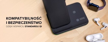 Зарядная станция 3 в 1 для Apple Watch Airpods iPhone