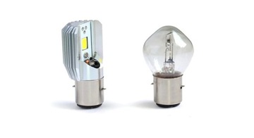 СВЕТОДИОДНАЯ ЛАМПА ДЛЯ МОТОЦИКЛА QUAD BA20D H6 S2 2000лм