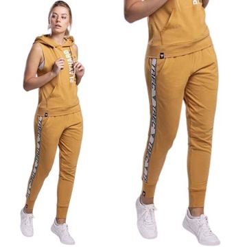 SPODNIE DAMSKIE SPORTOWE DRES JOGGER STRIPE TREC