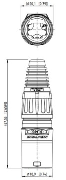 КОРПУС RJ45 NE8MX-B-1 КРЫШКА РАЗЪЕМА ETHERCON RJ-45 NEUTRIK