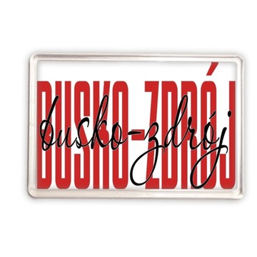 magnes akrylowy b Pamiątka Busko-Zdrój