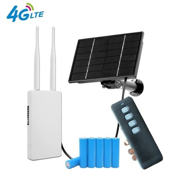 ROUTER SOLARNY ZEWNĘTRZNY 4G LTE NA SIM + TIMER