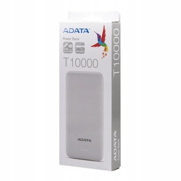 PowerBank Adata AT10000 10 000 мАч белый