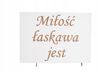 Tabliczki 16 szt hymn o miłości 21x30 ślub wesele