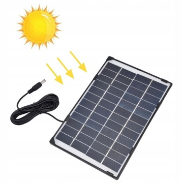 6W 12V ŁADOWARKA SOLARNA PANEL SŁONECZNY 1200mA