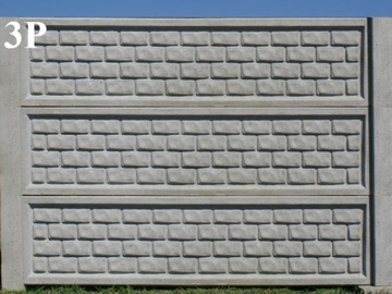 ogrodzenia betonowe płot betonowy płyty ogrodzenie przęsła H-150 cm.