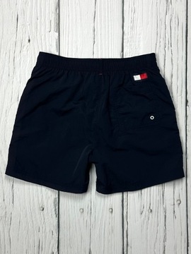 TOMMY HILFIGER Spodenki Szorty Kąpielowe Plażowe Męskie Slim Fit Logo r. S