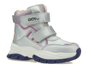 BUTY ZIMOWE DZIEWCZĘCE OCIEPLANE ŚNIEGOWCE RZEP 27