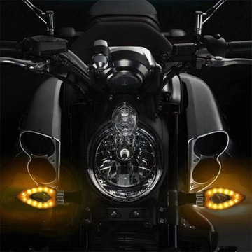 Kierunkowskazy kierunki MOTOCYKLOWE STRZAŁKI 12 LED 4 szt KOMPLET MIGACZE