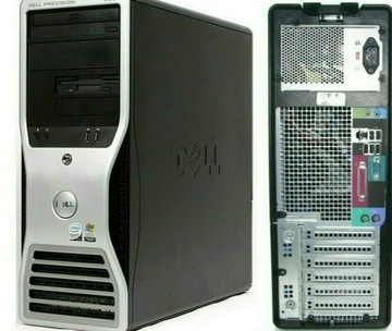 PC DELL Precision T3500 W3550 Quad 8GB 256SSD W10 QUADRO 2000 1GB