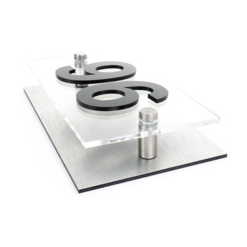 Tablica numeracyjna - adresowa adres 3D numer na dom 16x8 aluminium