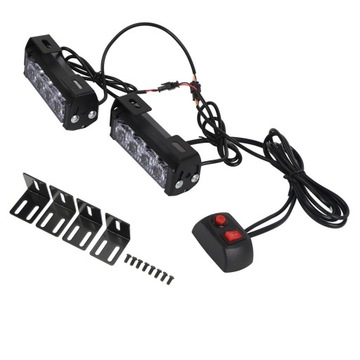 8 awaryjne światło stroboskopowe LED 12V 24V IP67