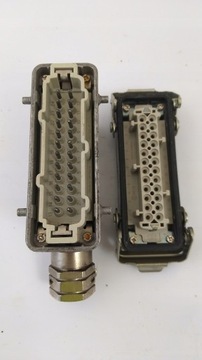 Промышленный разъем HARTING 24 контакта 10А 220/380В