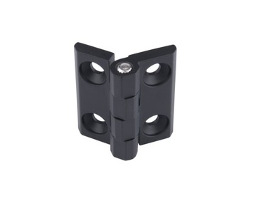 ZAWIAS PRZYKRĘCANY Z OTWORAMI SKRZYDEŁKOWY METALOWY PŁASKI 50x50 CZARNY