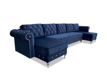 ГЛАМУРНЫЙ, СТЕГАНЫЙ, УСТОЙЧИВЫЙ К ПЯТЯНИЯМ УГЛОВОЙ ДИВАН